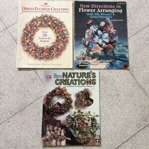 Dried Flower Creations Wreaths Arrangements Craft Booklets & Roses